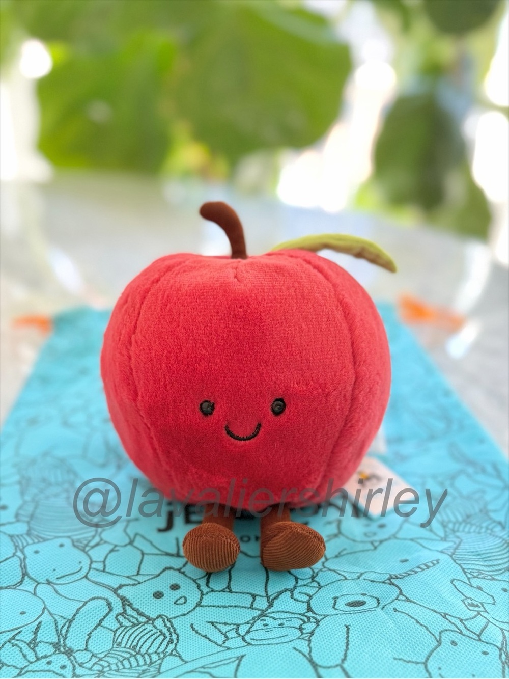 Jellycat Amuseables Apple NWT Authentic Sweet Face
